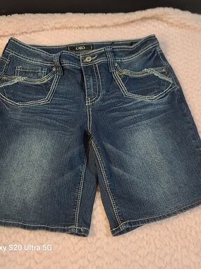 Cato Women's Dark Blue Denim Shorts
